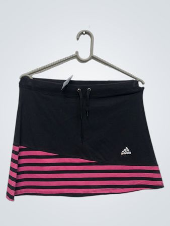 Adidas schwarzer und pink gestreifter Rock