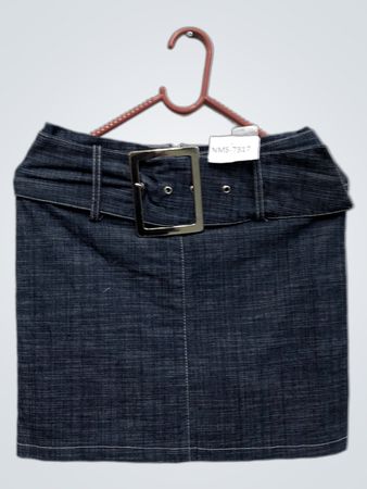 Jeansrock mit Gürtel