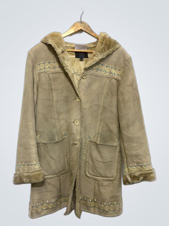Manteau à капuche en faux cuir suédé GIORGIO MOBIANI