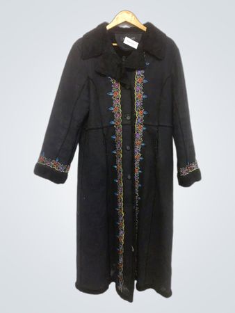 Veste en suédine brodée Anne Klein