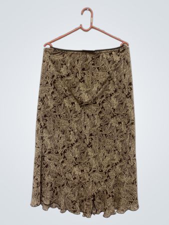 Brauner Paisley-Print-Rock