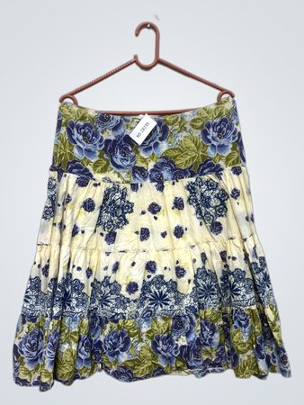 Gizem gestufter Floral-Maxi-Rock