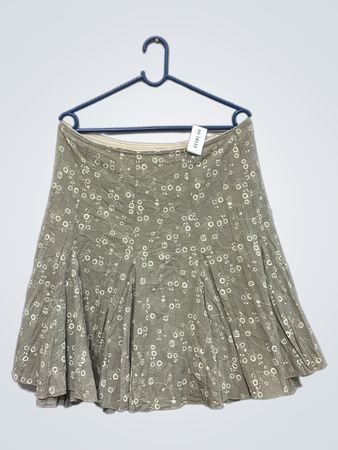 Damen A-Linien Rock mit Blumendruck