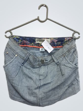 Route 66 Original Clothing Co. Gestreifter Jeansrock