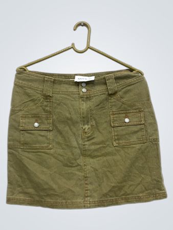 NMM'S Damen Khaki Cargo Minirock