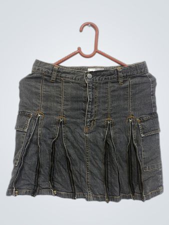 NÄCHSTER HALT Denim Cargo Minirock