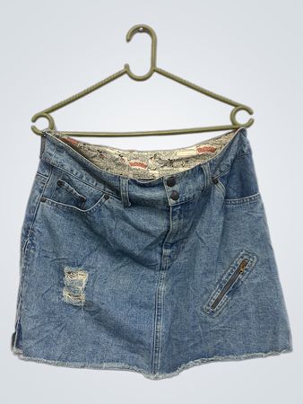 Denimrock mit Mickey Mouse Druckfutter