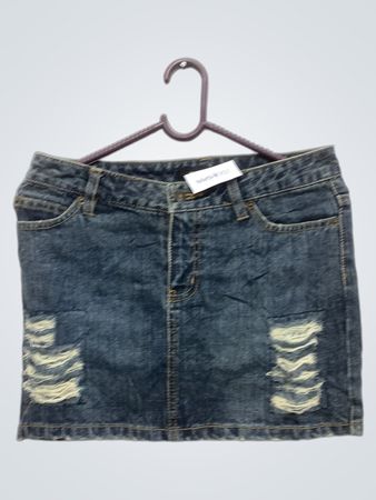 Verwaschener Denim-Minirock