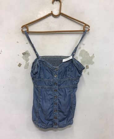Denim Smocked Camisole