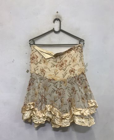 ROSANNAJULIE Floral Ruffle Skirt