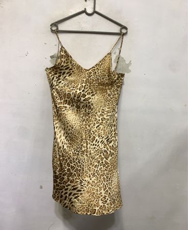 Leopardenmuster Slipkleid