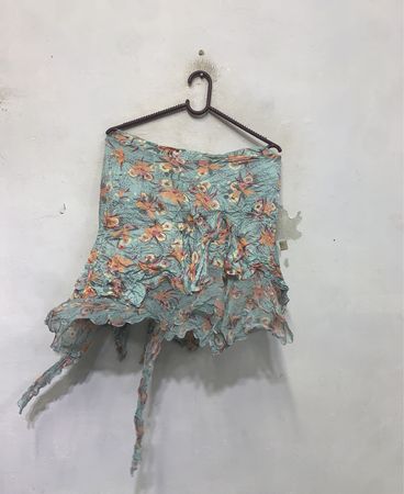 Alain Manoukian Floral Print Ruffled Skirt