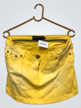 Gonna di jeans gialla casual Blind Date