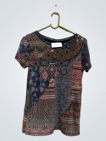 Patchwork Print T-Shirt