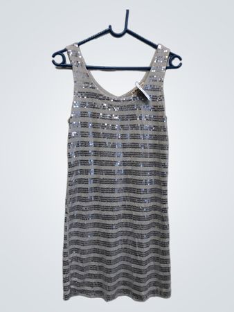 Forever 21 Pailletten gestreiftes Mini-Kleid