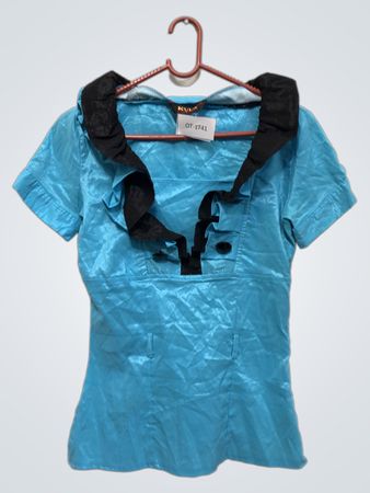 KULA Collection Blue Short Sleeve Top OT-1741
