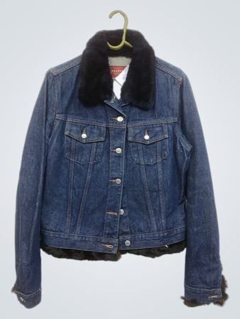 Carrera Jeansjacke mit Futterkragen
