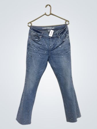 COPPERflash verzierte Bootcut-Jeans Größe 6 Curvy