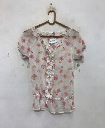 PS BY PAUL SMITH Blumige Transparente Bluse