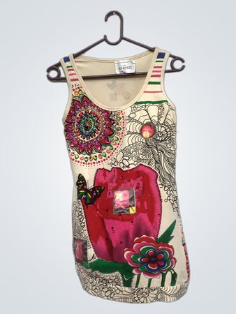 Tanktop mit Mandala- und Blumenmuster