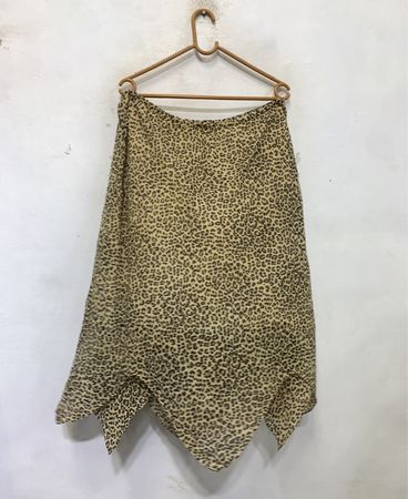 Fafa Mod PARIS Leopardenmuster Asymmetrischer Rock