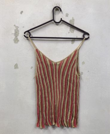 BISCU'S PROJECT Gestreiftes Strick-Tanktop