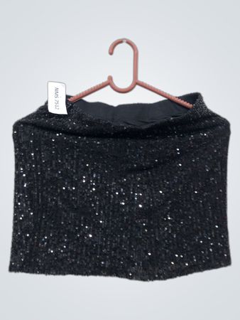 Schwarzes Pailletten-Top