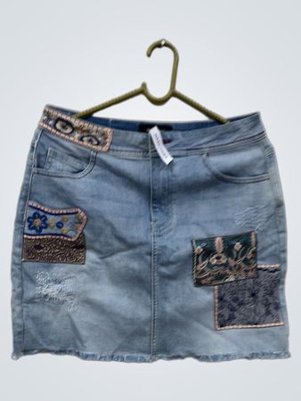 Desigual Jeansrock mit Patches