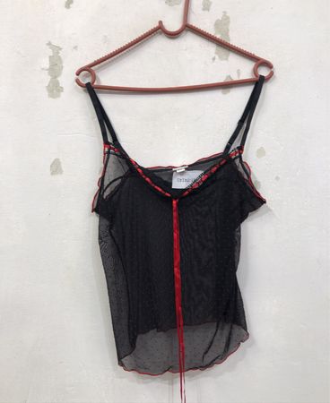 Intimissimi Schwarzes Netz-Top