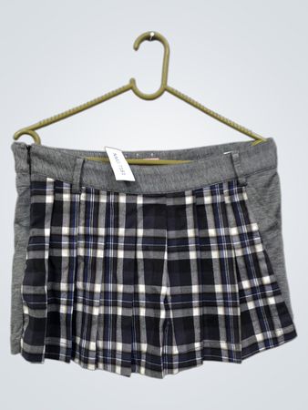 Gai Luna Faltenrock Shorts mit Karomuster