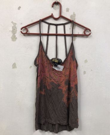 Nachbarschaft Paisley Print Spaghetti-Träger Tanktop
