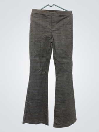 Glänzende Stern-Karo-Aufflare-Hose