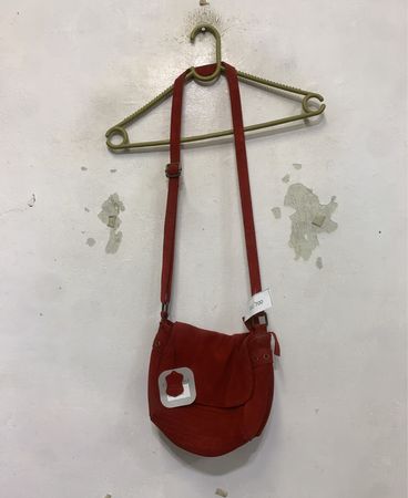 Promod Rote Wildleder Umhängetasche