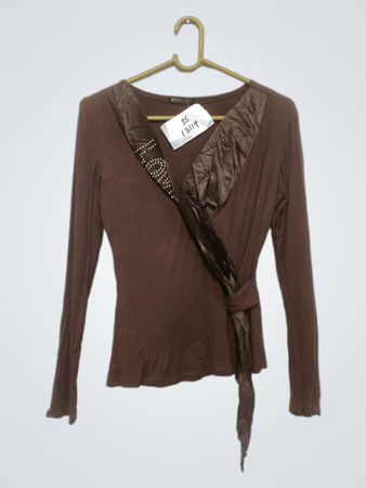 KOON HO Brown Langarmtop
