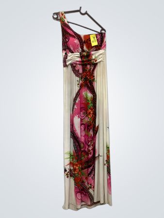 Maxikleid mit einem Schulterriemen und Blumenmuster