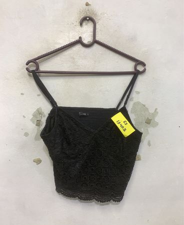 Terranova Schwarzes Spitzen-Cami-Top