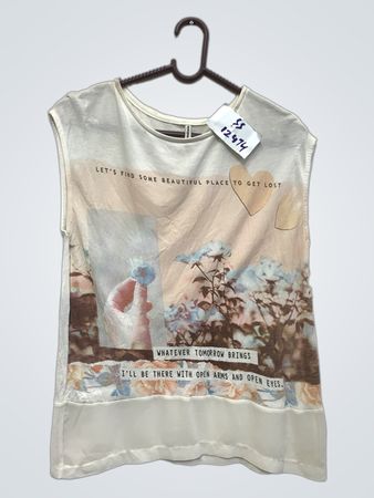 Stradivarius Grafik-Ärmelloses Top