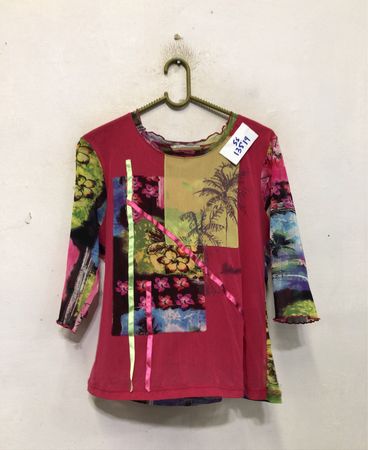 Christine Laure Bluse mit tropischem Print