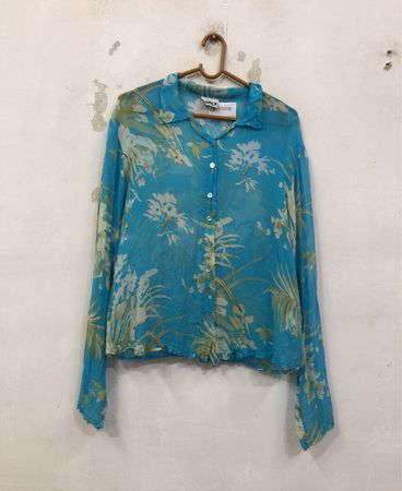 HUNZA Blue Hemd mit Blumenmuster