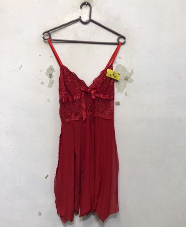 Rotes Spitzen-Babydoll