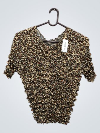 Leoprint gerüschtes Top