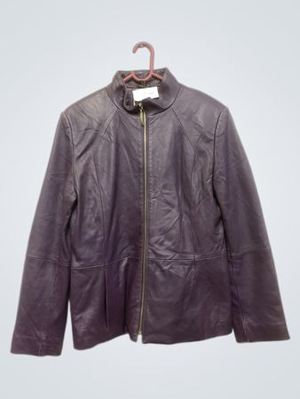Gill's Purple Leather Jacket