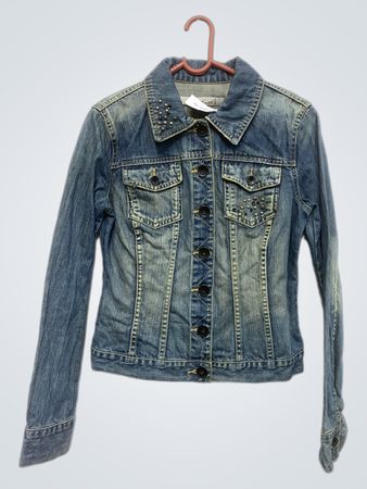 ONLY JEANS Denim Jacket with Graphic Back