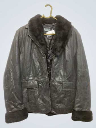 Wallis Faux Fur Trimmed Faux Leather Jacket