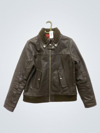 2pure Brown Leather Jacket
