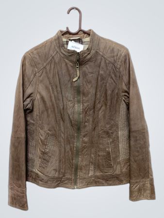Veste en cuir marron Street One
