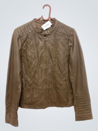 Caroll Brown gesteppte Kunstlederjacke
