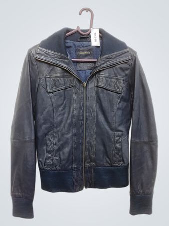 Blue Leather Jacket