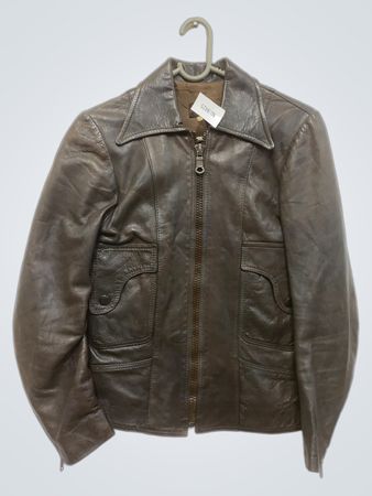 Vogue Rimini braune Lederjacke