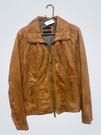 VIS A VIS braune Lederjacke